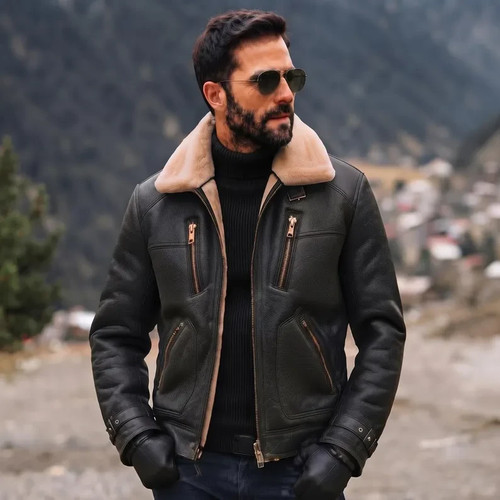 Giacca aviatore uomo - , vera