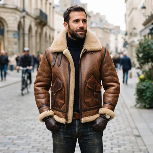 Giubbotto uomo pelle pecora - uomo, di