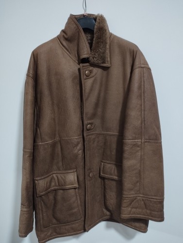 Giaccone montone marrone da - giaccone, di